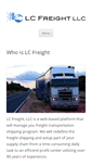 Mobile Screenshot of lcfreight.com