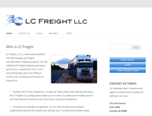 Tablet Screenshot of lcfreight.com